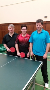 Prefects (left to right) Howard Lee, Michael Hahn and Sascha Roschy before the Chairman’s Challenge semi final at Ward Road Gym  